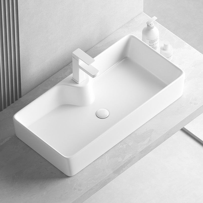 Modern White Ceramic Lavabo Countertop Hand Wash Basin Rectangular Bathroom Washing Sinks Modern White Ceramic Lavabo Countertop Hand Modern White Ceramic Lavabo Countertop Hand Wash Basin Rectangular Bathroom Washing Sinks