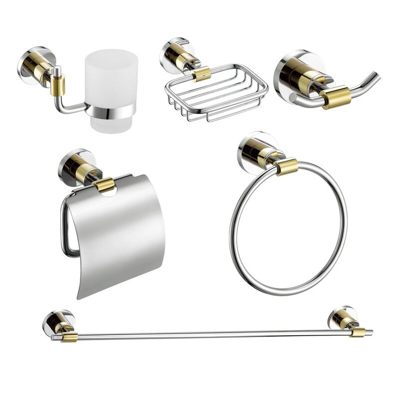 Polished +gold 304 Stainless Steel Bathroom Set Towel bar Shelf and Towel Rack Polished gold 304 Stainless Steel Bathroom Polished +gold 304 Stainless Steel Bathroom Set Towel bar Shelf and Towel Rack