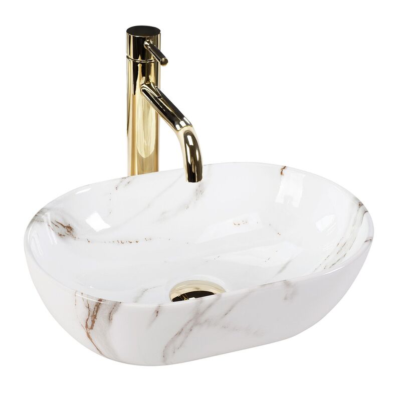 Small Ceramic Marble Pattern Basin Durable Quality Bathroom Washroom Washing Hand Sinks Small Ceramic Marble Pattern Basin Durable Small Ceramic Marble Pattern Basin Durable Quality Bathroom Washroom Washing Hand Sinks