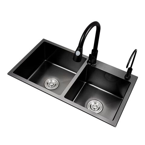 Stainless Steel 304/201 Waterfall Kitchen Sink Intelligent Black Color Hight Quality with Cutting Board for Home Use Stainless Steel 304 201 Waterfall Kitchen Stainless Steel 304/201 Waterfall Kitchen Sink Intelligent Black Color Hight Quality with Cutting Board for Home Use