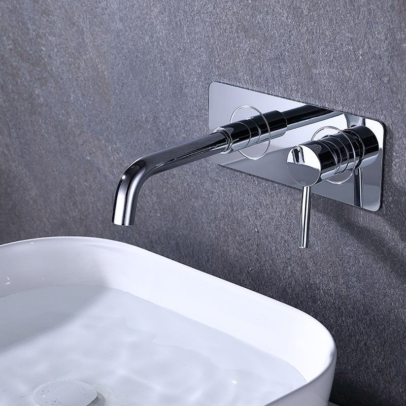 Wall Mounted Faucet Single Handle Hotel Bathroom Basin Faucet Hot Cold Mixer Tap Wall Mount Single Handle Hotel Bathroom Basin Faucet Hot Cold Mixer Tap 2 Wall Mounted Faucet Single Handle Hotel Bathroom Basin Faucet Hot Cold Mixer Tap - Image 3