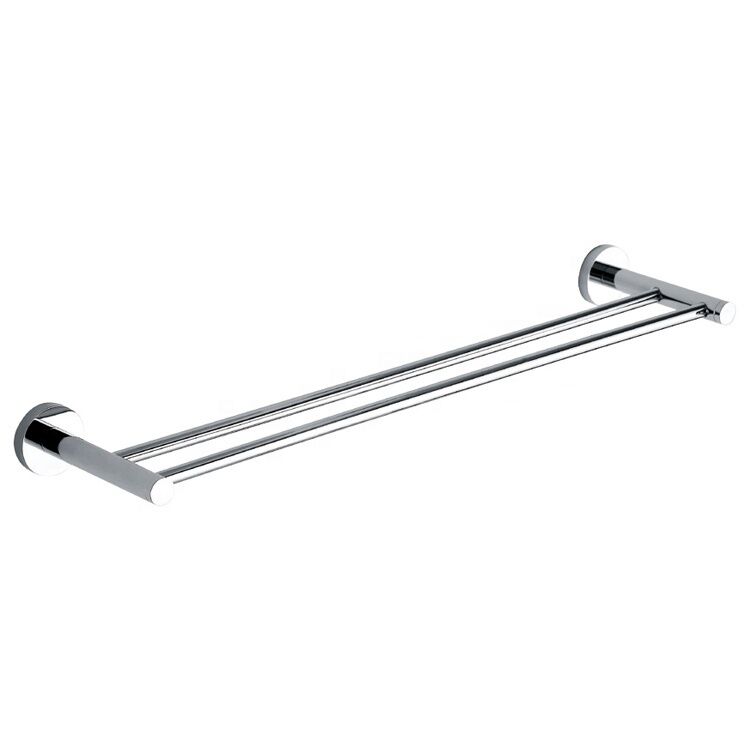 Wholesale Chrome Bathroom Hotel 304 Stainless Steel Round Double Towel Rack Wall Mounted Towel Bar Towel Shelf Wholesale Chrome Bathroom Hotel 304 Stainless Wholesale Chrome Bathroom Hotel 304 Stainless Steel Round Double Towel Rack Wall Mounted Towel Bar Towel Shelf