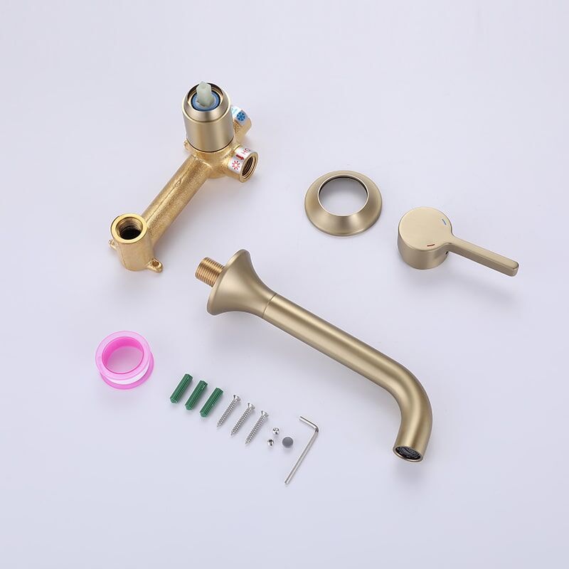 Wholesale Hot Sale Brass Single Hole Wall Mounted Faucet Bathroom Basin Mixer Black Concealed Faucet For Basin Tap Wholesale Hot Sale Brass Single Hole Wall Mounted Bathroom Basin Mixer Black Concealed Faucet For Basin Tap 6 Wholesale Hot Sale Brass Single Hole Wall Mounted Faucet Bathroom Basin Mixer Black Concealed Faucet For Basin Tap - Image 6