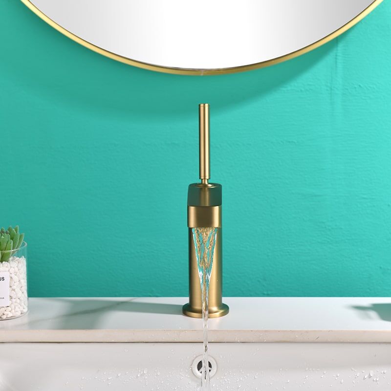 Wholesale High Quality Single Handle Bathroom Faucet Mixer Vanity Copper Sink Water Tap Faucet For Bathroom Wholesale Modern Luxury Hotel Bathroom Brass Black Gold Single Hole Water Basin Sink Vanity Faucet Mixer Tap 24 Wholesale High Quality Single Handle Bathroom Faucet Mixer Vanity Copper Sink Water Tap Faucet For Bathroom - Image 16