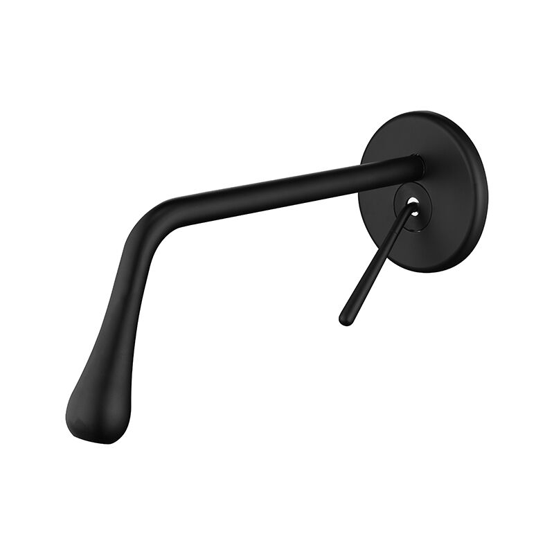 Modern Design Wall Mounted Basin Faucet Gold Single Handle Bathroom Faucet Concealed Bathroom Sink Faucet bathroom wash basins china Factory Popular Waterfall Brushed Chrome Basin Faucet