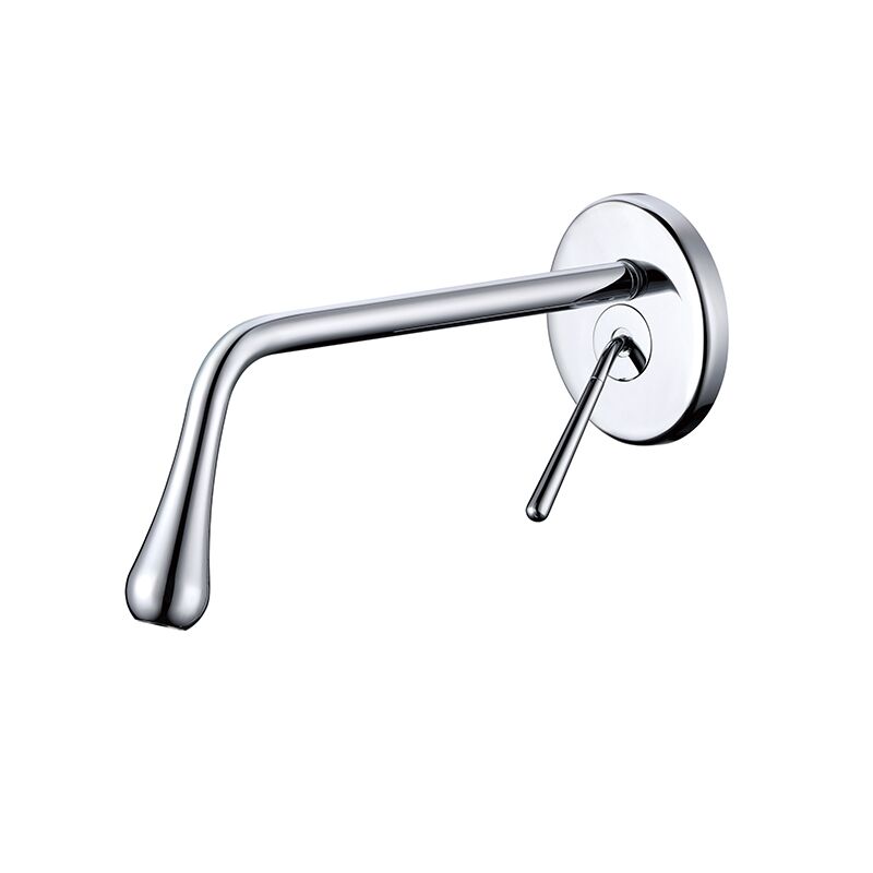 Modern Design Wall Mounted Basin Faucet Gold Single Handle Bathroom Faucet Concealed Bathroom Sink Faucet brass basin mixer faucet wall mount waterfall faucet bathroom