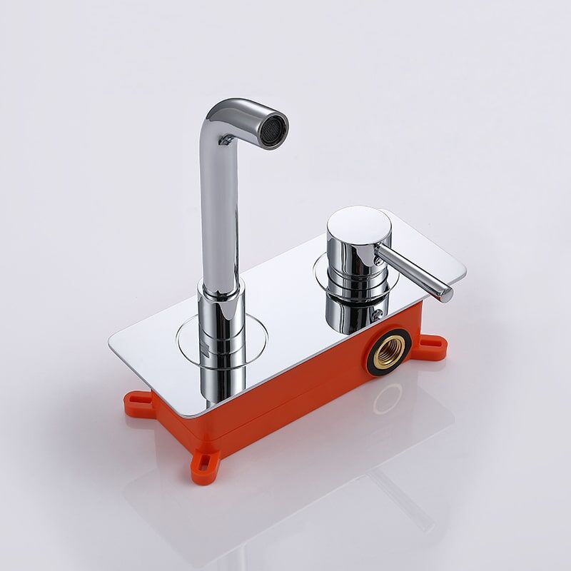 Wall Mounted Faucet Single Handle Hotel Bathroom Basin Faucet Hot Cold Mixer Tap wall mount sink faucets water faucet wall mounted for hotel MP 91225 5 Wall Mounted Faucet Single Handle Hotel Bathroom Basin Faucet Hot Cold Mixer Tap - Image 4