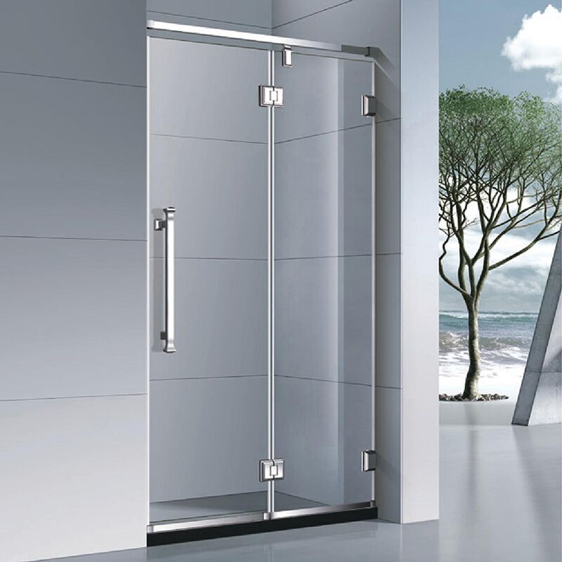 Bathroom 8mm glass frameless hinge shower door tempered glass shower enclosure room Customized Popular Glass Shower Door Panel Stainless Steel Hingescreen Swing Bathroom MP01121L Bathroom 8mm glass frameless hinge shower door tempered glass shower enclosure room - Image 5
