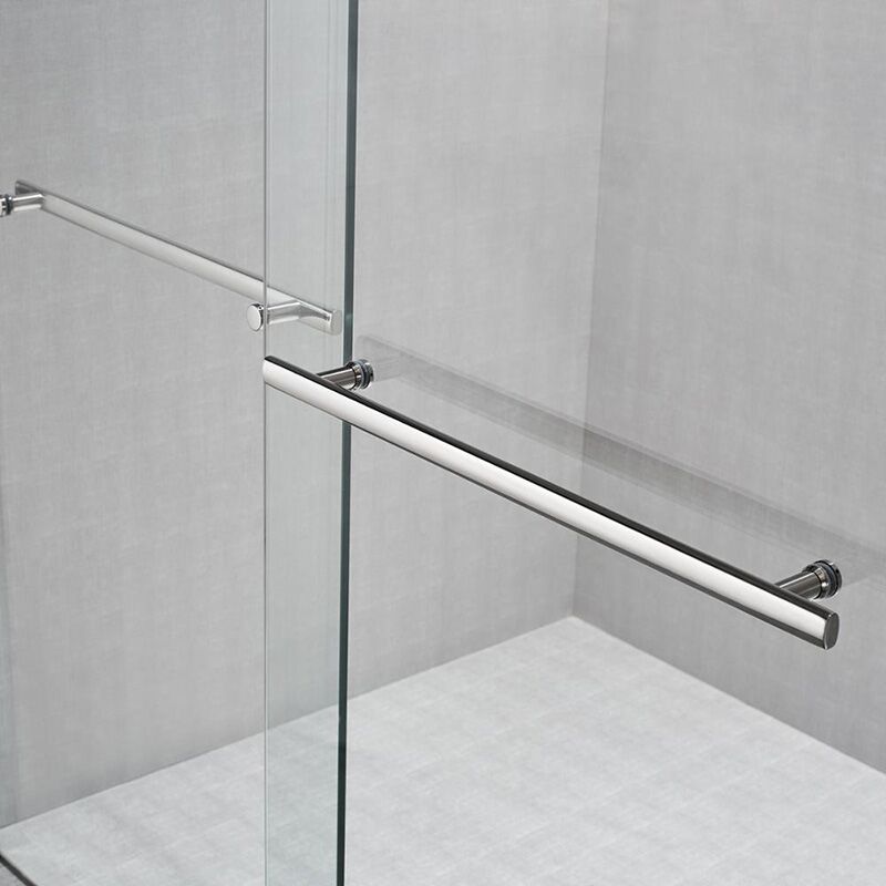 No frameless shower room enclosure double sliding customize tempered glass bath bypass shower door customize tempered glass bath bypass shower door 2 No frameless shower room enclosure double sliding customize tempered glass bath bypass shower door - Imagen 5