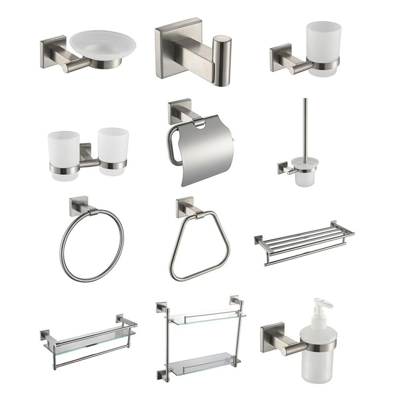 Wholesale Hotel and Home High Quality 304 Stainless Steel Wall-Mounted Modern Elegant Bathroom Accessories Set Wholesale hotel and home high quality 304 stainless steel wall mounted modern elegant bathroom accessories 1 4300 Wholesale Hotel and Home High Quality 304 Stainless Steel Wall-Mounted Modern Elegant Bathroom Accessories Set - Image 3