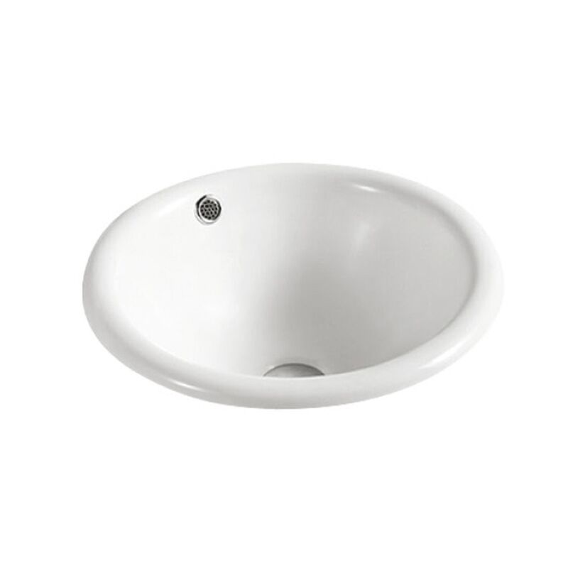 MOPO hot sale bathroom ceramic sanitary ware white oval sink washbasin Hotel house hot sale porcelain ceramic white color sanitary ware oval sink ce bathroom wash basin AB 013 MOPO hot sale bathroom ceramic sanitary ware white oval sink washbasin - Imej 5