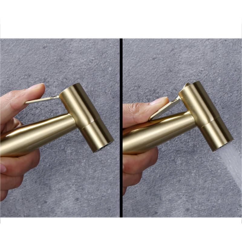 Copper Hand Held Bidet Sprayer Rinse Toilet Bidet Spray Manufacturer Brushed Nickel Toilet Sprayer Customized Manufacturer Stable water flow and strong flushing han10 Customized Manufacturer Stable water flow and strong flushing han for hoetl toielts golden