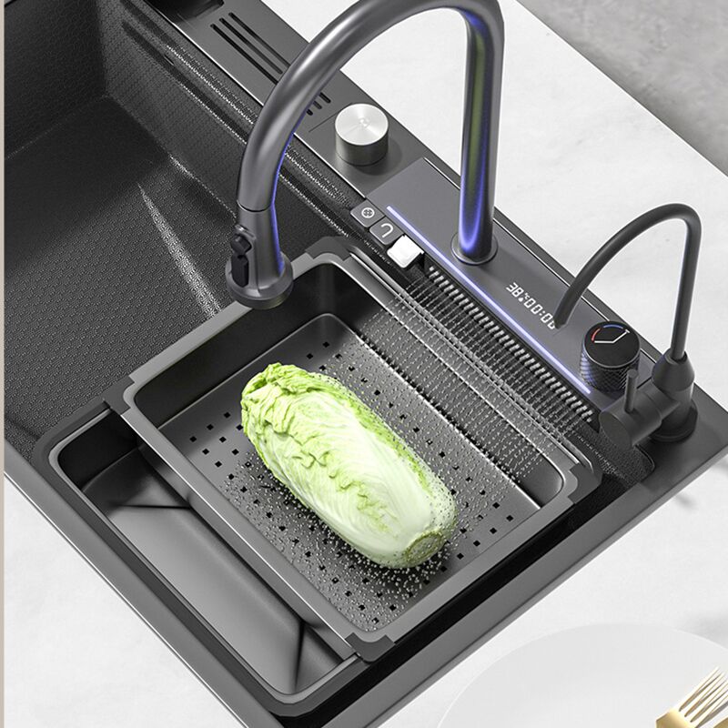 Factory Price High Quality Honeycomb Embossing Kitchen Sink Single Bowl Multi-functional Stainless Steel Kitchen Sink Factory Price High Quality Honeycomb Embossing Kitchen Sink Single Bowl Multi functional Stainless Steel Kitchen Sink MP KS 010 4 Factory Price High Quality Honeycomb Embossing Kitchen Sink Single Bowl Multi-functional Stainless Steel Kitchen Sink - Imej 5