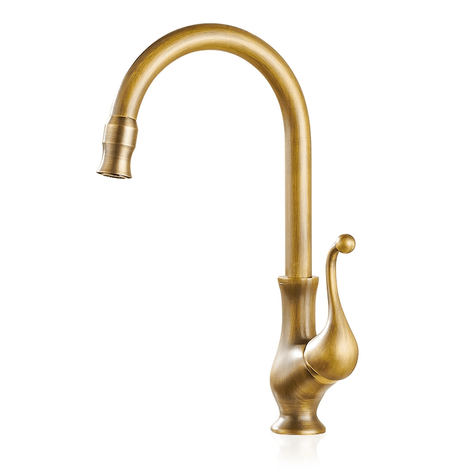 Antique Kitchen Faucet Ornate Curved Brass Kitchen Sink Faucet MP KF 10105 Antique Kitchen Faucet Ornate Curved Brass Kitchen Sink Faucet Antique Kitchen Faucet Ornate Curved Brass Kitchen Sink Faucet
