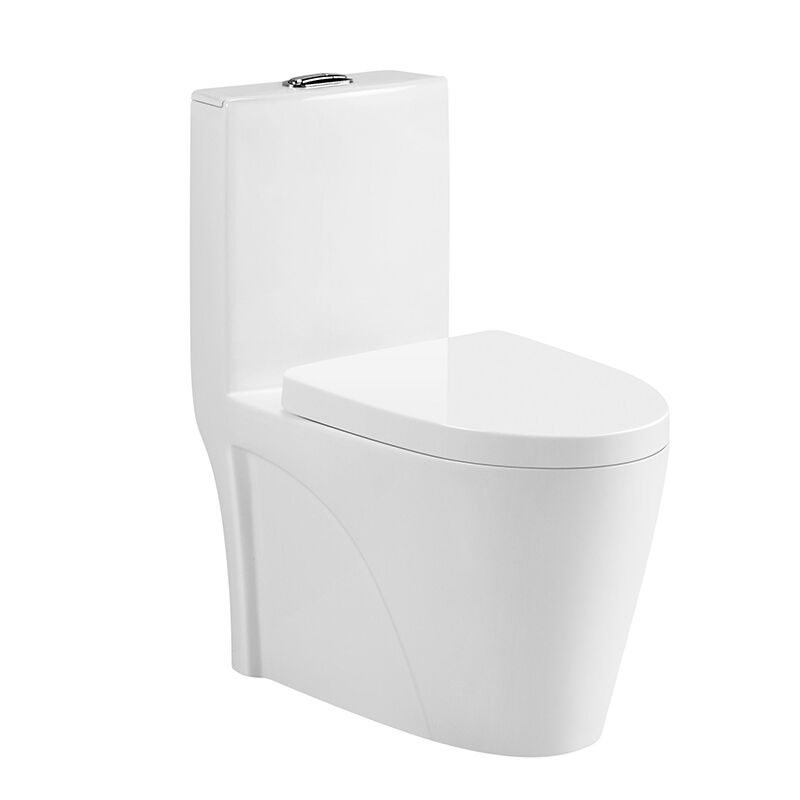 Floor Mounted Ceramic White Color One Piece Wc Toilet