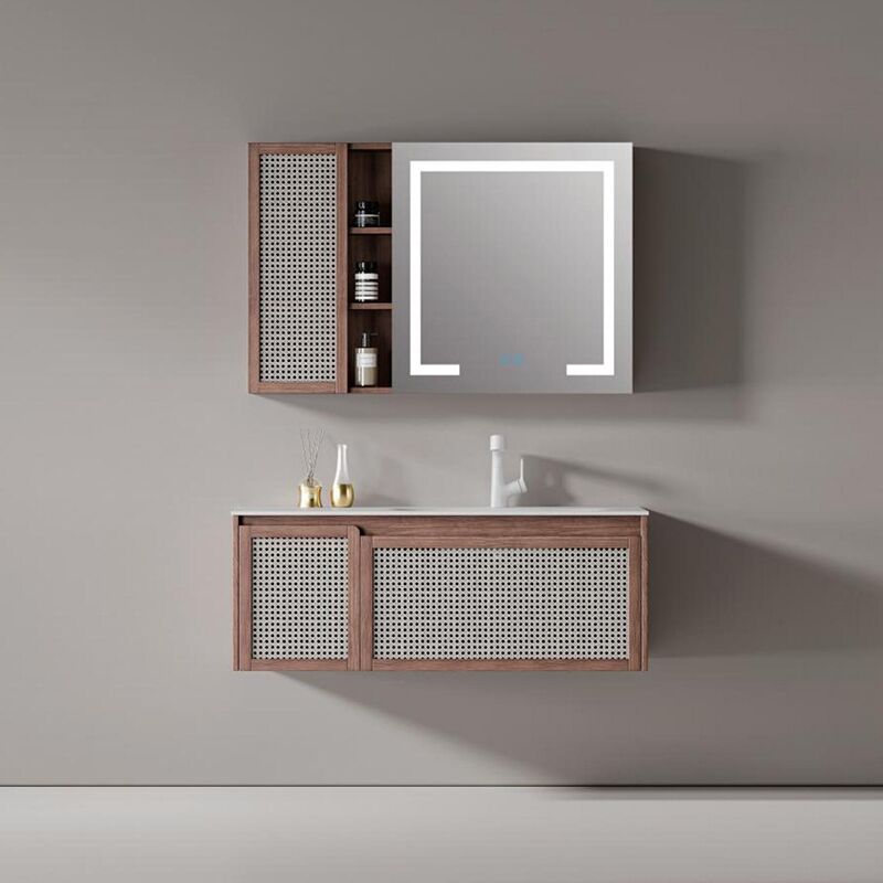 Luxury Top End Made Mirror Small Wood Wall Mounted Modern Bathroom Cabinet Vanity MP RM2684 Luxury Top End Made Mirror Small Wood Wall Mounted Modern Bathroom Cabinet Vanity Luxury Top End Made Mirror Small Wood Wall Mounted Modern Bathroom Cabinet Vanity