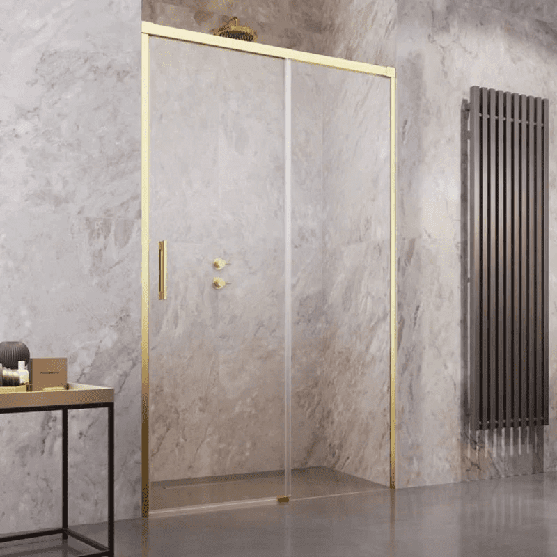 Rectangle Glass Shower Enclosure Brushed Brass Shower Door MP SD1071 Rectangle Glass Shower Enclosure Brushed Brass Shower Door Rectangle Glass Shower Enclosure Brushed Brass Shower Door