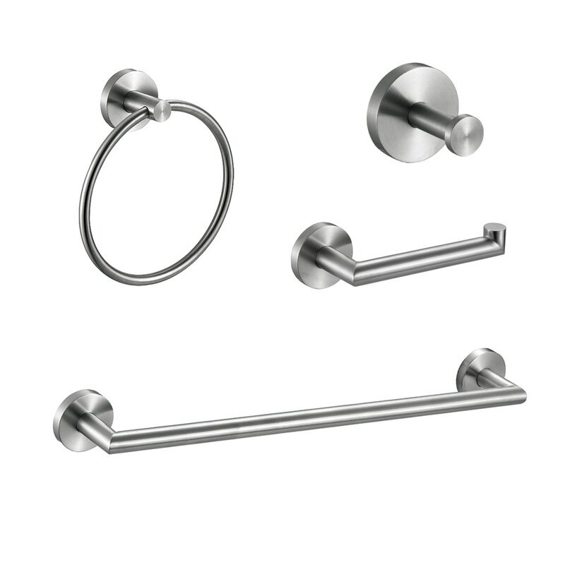 Modern Luxury Fittings China Product Decor Shower Toilet Accessories Set 4 Pcs Hotel Kitchen and Bathroom Accessories Set