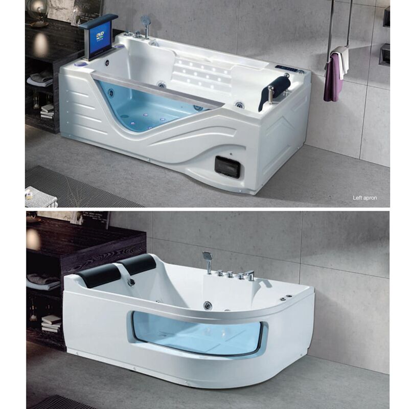 China Hot Selling High Quality Acrylic Rectangular Indoor White Bathtub Whirlpool Massage Bath Tub Small Corner Bathtub Bathtub And Shower,Arcrylic Bathtub,Free Standing Bathtub Indoor
