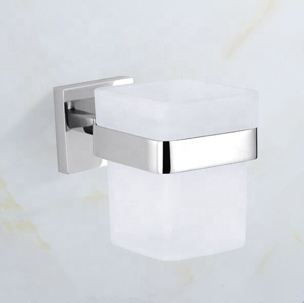Wholesale High Quality Wall Mounted 304 Stainless Steel Glass Material Toothbrush Cup Holder Wholesale High Quality Wall Mounted 304 Wholesale High Quality Wall Mounted 304 Stainless Steel Glass Material Toothbrush Cup Holder