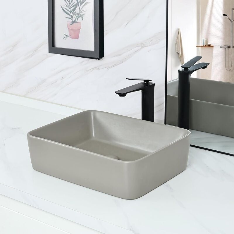 Wholesale Nice Price Sanitary Ware Matte Grey Color Bathroom Wash Basin Ceramic Base Bathroom Sink Wholesale Nice Price Sanitary Ware Matte Wholesale Nice Price Sanitary Ware Matte Grey Color Bathroom Wash Basin Ceramic Base Bathroom Sink