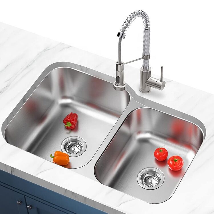 Wholesale UPC 32inch 18G Stainless Steel Double 60/40 Bowl Undermount Kitchen Sink Wholesale UPC 32inch 18G Stainless Steel Double Wholesale UPC 32inch 18G Stainless Steel Double 60/40 Bowl Undermount Kitchen Sink