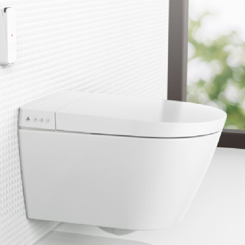 Wholesale Manufacture Siphon Flushing Ceramic Automatic Wall-Mounted Smart Toilet toilet V006 10 Pembuatan Borong Siphon Flushing Ceramic Automatic Wall-Mounted Smart Toilet