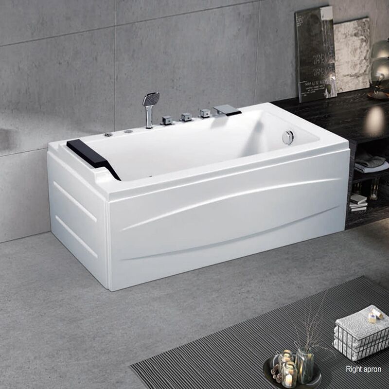 1 Person Whirlpool Massage Bathtub Tub Hot Freestanding Spa Tub 1.CETUV back to wall massage bathtub Soaking Function Bathtub,Cheap Bathtub