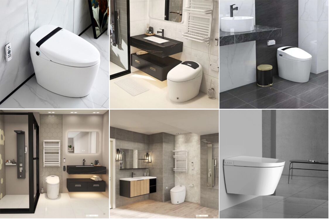 China smart toilet supplier wholesale bathroom vanity 110v 220v wc toilets one piece kicking automatic flushing washroom smart automatic toilet bowl china samrt toilets manufacturer automatic sensor flushing electric one piece tankless intelligent toilet 3 china samrt toilets manufacturer intelligent toilet Use scene