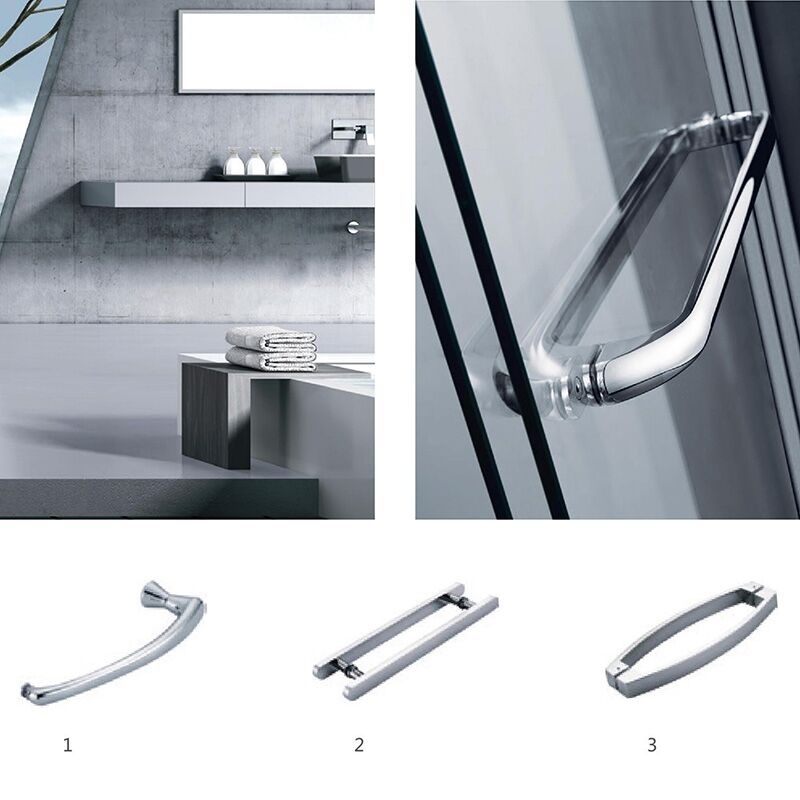 Bathroom 8mm tempered glass quadrant enclosure shower door offset frameless glass shower door China supplier shower glass door for bathroom shower room Frameless Hardware Aluminum Profile Stainless Steel Shower Door 00 02 frameless hardware aluminum profile stainless steel shower door