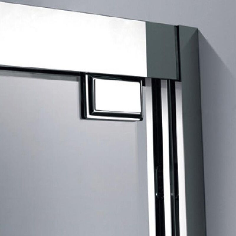 Bathroom 8mm tempered glass quadrant enclosure shower door offset frameless glass shower door China supplier shower glass door for bathroom shower room Frameless Hardware Aluminum Profile Stainless Steel Shower Door 00 05 Bathroom 8mm tempered glass quadrant enclosure shower door offset frameless glass shower door - Image 6