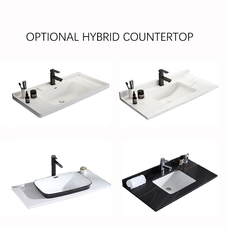 Modern bathroom luxury vanity sink basin cabinet wall mounted illuminated bathroom mirror cabinet farmhouse bathroom vanity Modern Style Solid Wood Bathroom Floor Cabinet Bath Furniture Vanities Plywood Vanity Sink Bathroom Cabinet 03 Modern Style Solid Wood Bathroom Floor Cabinet Optional Hybrid Countertop
