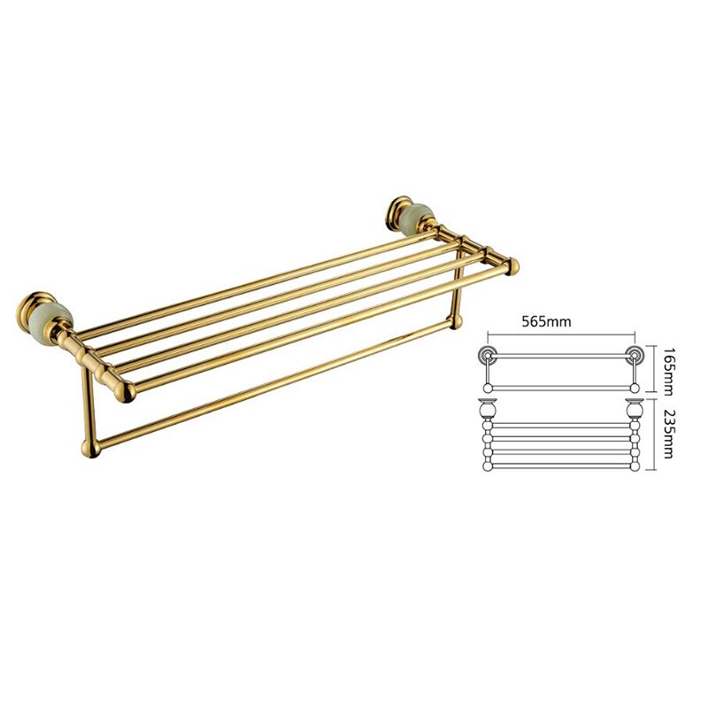 Bathroom accessories set 304 single towel bar shelf wall mounted towel rack stand towel shelf Bathroom accessories set 304 single towel bar shelf wall mounted towel rack stand towel shelf 2010A size Bathroom accessories set 304 single towel bar shelf wall mounted towel rack stand towel shelf - Image 2