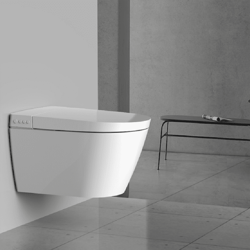 Luxury bathroom ceramic wall hung smart toilet hidden type cistern design electric bidet heated wall hung smart toilet China modern smart toilet intelligent electric bidet heated wall hung smart toilet 2 MP7201 Luxury bathroom ceramic wall hung smart toilet hidden type cistern design electric bidet heated wall hung smart toilet - Image 2