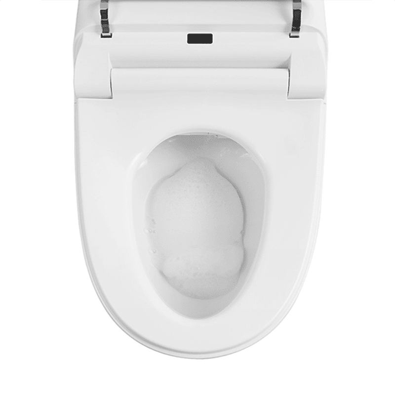 Luxury bathroom ceramic wall hung smart toilet hidden type cistern design electric bidet heated wall hung smart toilet China modern smart toilet intelligent electric bidet heated wall hung smart toilet 5 MP7201 Luxury bathroom ceramic wall hung smart toilet hidden type cistern design electric bidet heated wall hung smart toilet - Image 5