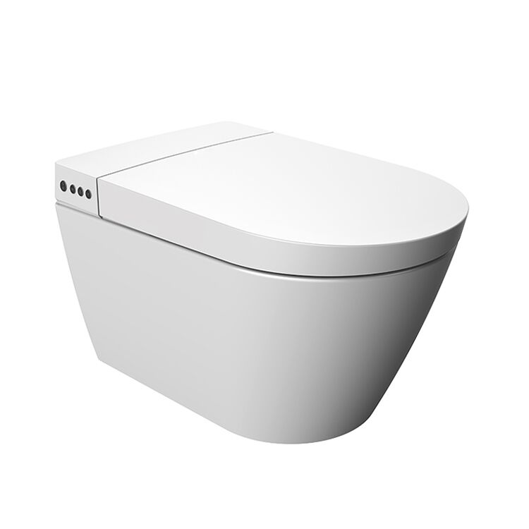Siphon flushing ceramic automatic wall-mounted smart toilet MP WM600 China smart toilet supplier bathroom items hanging electronic bidet toilet wall hung smart toilet with concealed tank China smart toilet supplier bathroom wall hung smart toilet