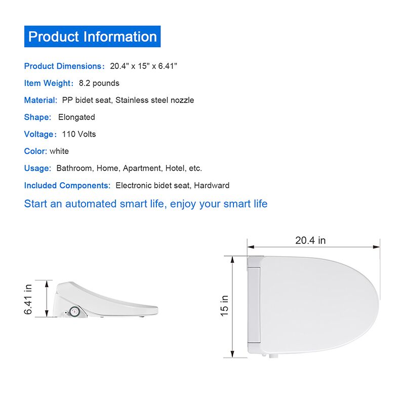 Modern wholesale intelligent electronic toilet sensor electric heated bidet bathroom toilet seat cover Factory price wholesale high quality bidet toilet seat intelligent electric toilet seat smart bidet toilet seat for bathroom 7 E1209 Modern wholesale intelligent electronic toilet sensor electric heated bidet bathroom toilet seat cover - Image 16