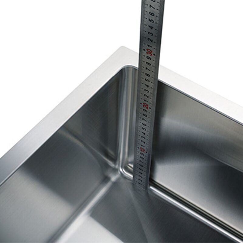 Factory Wholesale Good Quality 304 Stainless Steel Nano Single Bowl Kitchen Sink Counter Top Basin Factory wholesale good quality 304 stainless steel nano single bowl kitchen sink counter top basin 3 MP 380 Factory Wholesale Good Quality 304 Stainless Steel Nano Single Bowl Kitchen Sink Counter Top Basin - Image 10