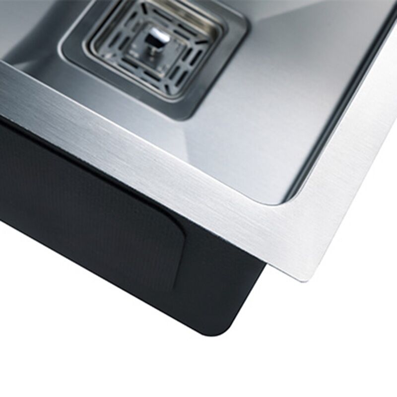 Factory Wholesale Good Quality 304 Stainless Steel Nano Single Bowl Kitchen Sink Counter Top Basin Factory wholesale good quality 304 stainless steel nano single bowl kitchen sink counter top basin 5 MP 380 Factory Wholesale Good Quality 304 Stainless Steel Nano Single Bowl Kitchen Sink Counter Top Basin - Image 12