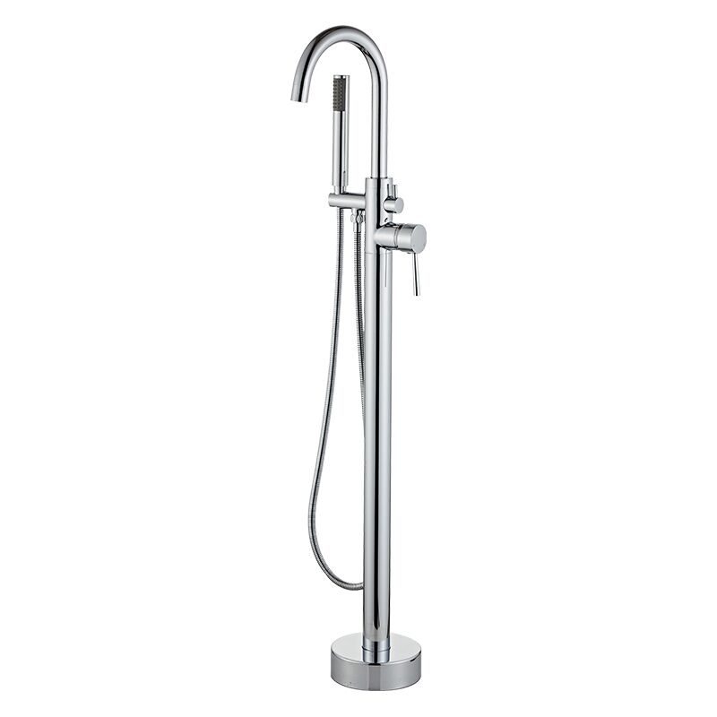 Faucets professional manufacture bathroom brass gold plating floor mounted bathtub faucet with handheld shower Faucet manufacturer wholesale new design hotel project brass floor standing bathtub faucet with hand shower 1 mopo bathtub faucet Faucets professional manufacture bathroom brass gold plating floor mounted bathtub faucet with handheld shower - Image 6