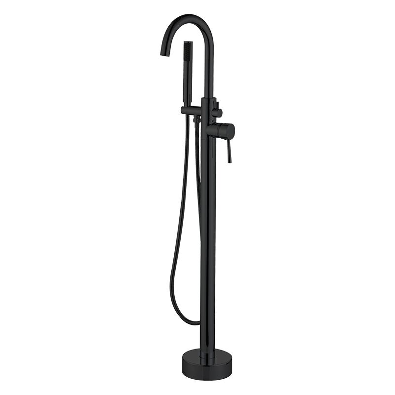 Faucets professional manufacture bathroom brass gold plating floor mounted bathtub faucet with handheld shower Faucet manufacturer wholesale new design hotel project brass floor standing bathtub faucet with hand shower 2 mopo bathtub faucet Faucets professional manufacture bathroom brass gold plating floor mounted bathtub faucet with handheld shower - Image 4