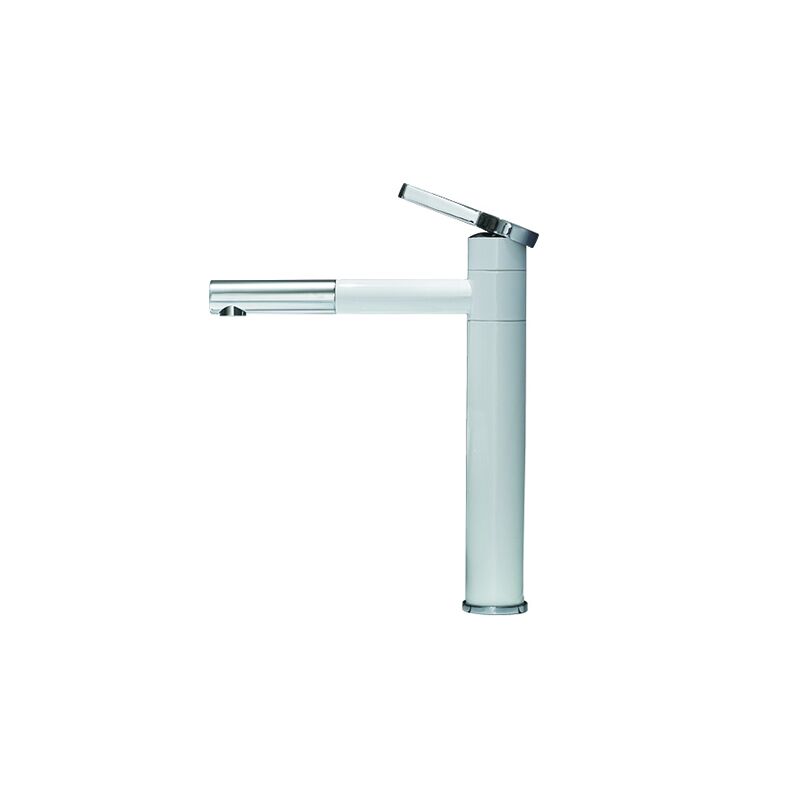 High quality water saving white chrome basin faucets brass bathroom basin faucet cold and hot sink mixer water tap High quality water saving white chrome basin faucets pull down brass faucet for basin sink MP 002 High quality water saving white chrome basin faucets brass bathroom basin faucet cold and hot sink mixer water tap - Image 2