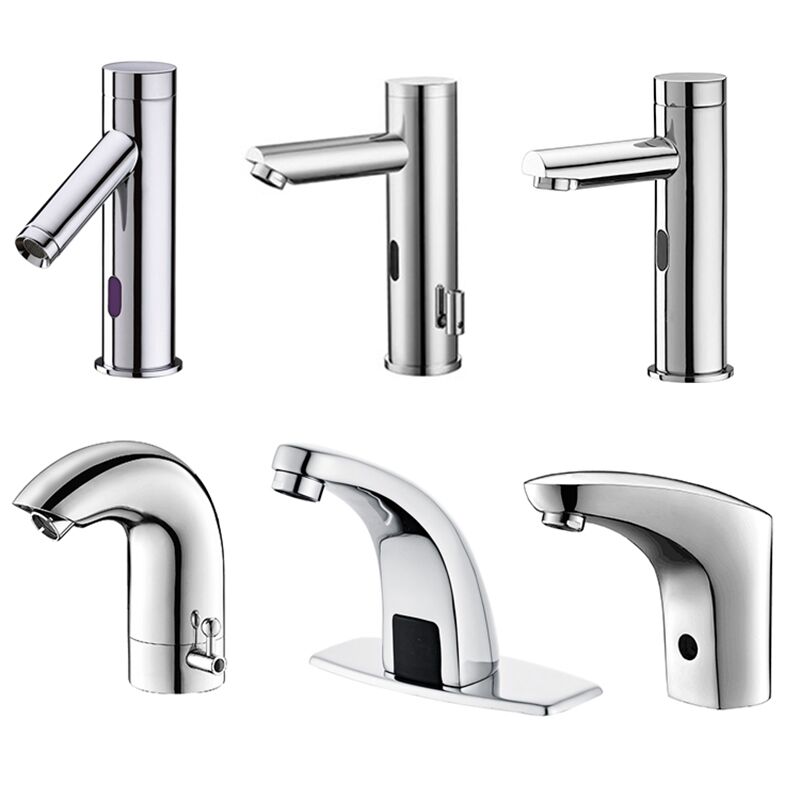 China Factory Brass Automatic Sensor Faucet Smart Deck Mounted Cold Hot Water Tap MOPO water saving sensor basin faucets single hole brass body chrome polished plating deck mounted sense faucets 1 China Factory Brass Automatic Sensor Faucet Smart Deck Mounted Cold Hot Water Tap - Image 2