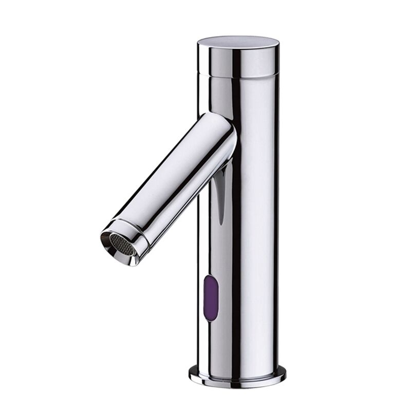 China Factory Brass Automatic Sensor Faucet Smart Deck Mounted Cold Hot Water Tap MOPO water saving sensor basin faucets single hole brass body chrome polished plating deck mounted sense faucets 2 China Factory Brass Automatic Sensor Faucet Smart Deck Mounted Cold Hot Water Tap - Image 4