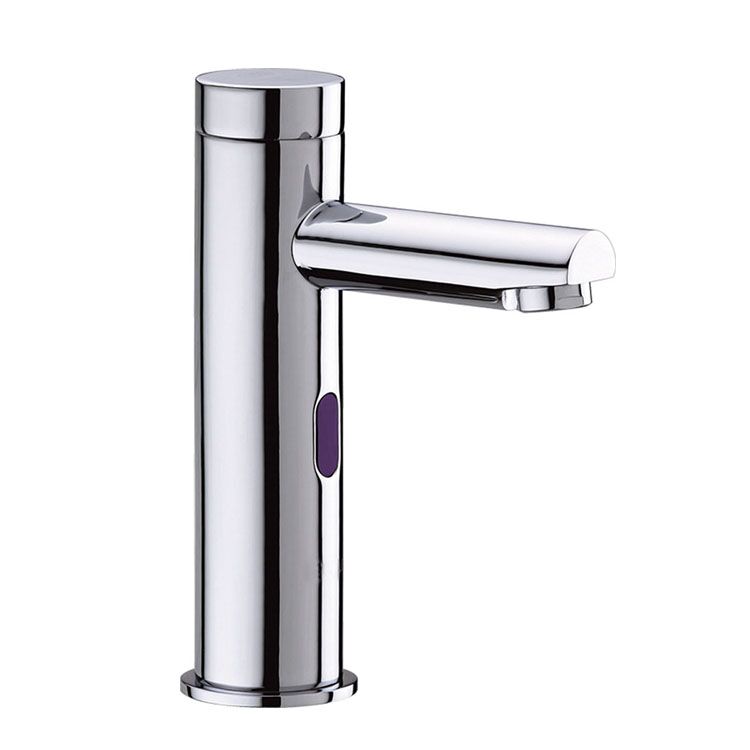 China Factory Brass Automatic Sensor Faucet Smart Deck Mounted Cold Hot Water Tap MOPO water saving sensor basin faucets single hole brass body chrome polished plating deck mounted sense faucets 4 China Factory Brass Automatic Sensor Faucet Smart Deck Mounted Cold Hot Water Tap - Image 3