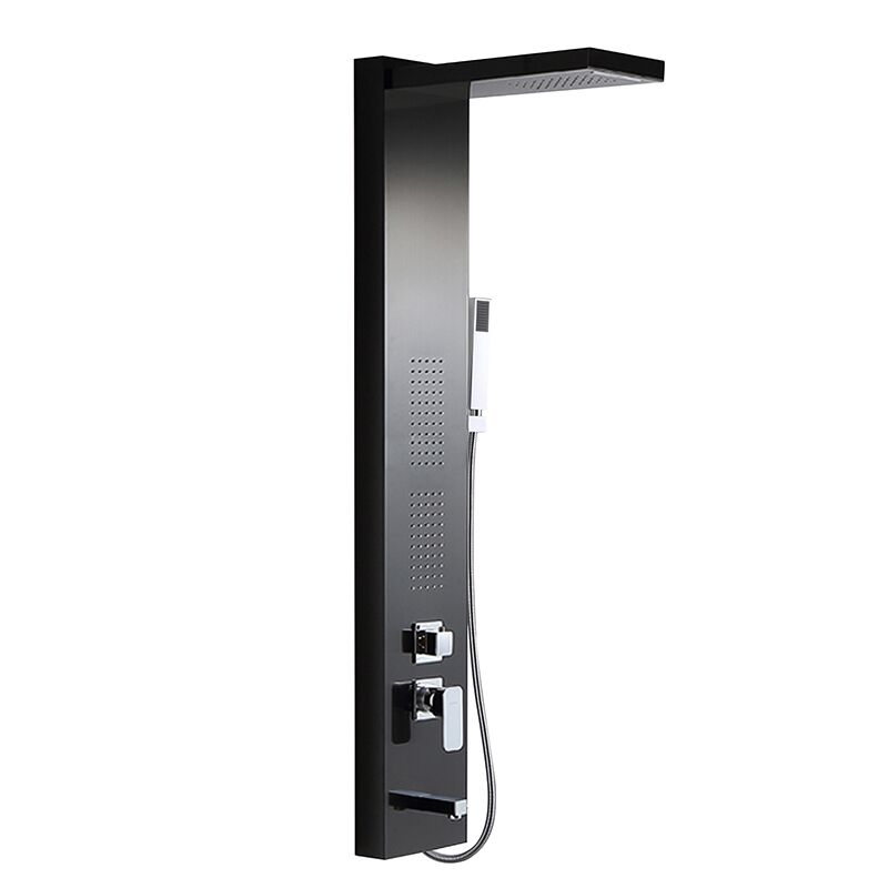 Modern hotel 304 stainless steel massage spa rain bathroom wall mount shower column mixer faucet shower panel Modern hotel 304 stainless steel massage spa rain bathroom wall mount shower column mixer faucet shower panel 1 Modern hotel 304 stainless steel massage spa rain bathroom wall mount shower column mixer faucet shower panel