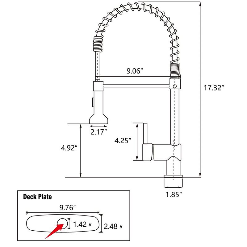 New design 304 stainless steel kitchen faucet 360 degree rotatble kitchen faucet with pull out sprayer New design 304 stainless steel kitchen faucet 360 degree rotatble kitchen faucet with pull out sprayer 6 MP0224 New design 304 stainless steel kitchen faucet 360 degree rotatble kitchen faucet with pull out sprayer - Image 8