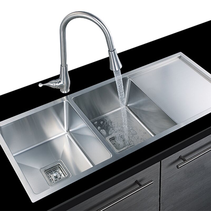 Sink Manufacturer Wholesale Rectangular Double Bowl Style Undermount Quartz Double Basin Home Stainless Steel Kitchen Sink With Draining Board Sink manufacturer wholesale rectangular double bowl style undermount quartz double basin home stainless steel kitchen sink with draining board 4 MP1160 Sink Manufacturer Wholesale Rectangular Double Bowl Style Undermount Quartz Double Basin Home Stainless Steel Kitchen Sink With Draining Board - Image 14