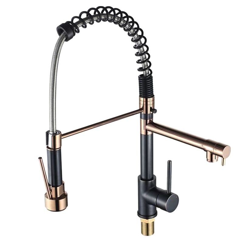 China faucets factory wholesale commercial solid brass single handle single lever pull down sprayer kitchen sink faucets faucet manufacturer factory price wholesale Superior quality chromeplate copper sink mixer tap single handle pull out kitchen faucets 1 China faucets factory wholesale commercial solid brass single handle single lever pull down sprayer kitchen sink faucets - Image 5