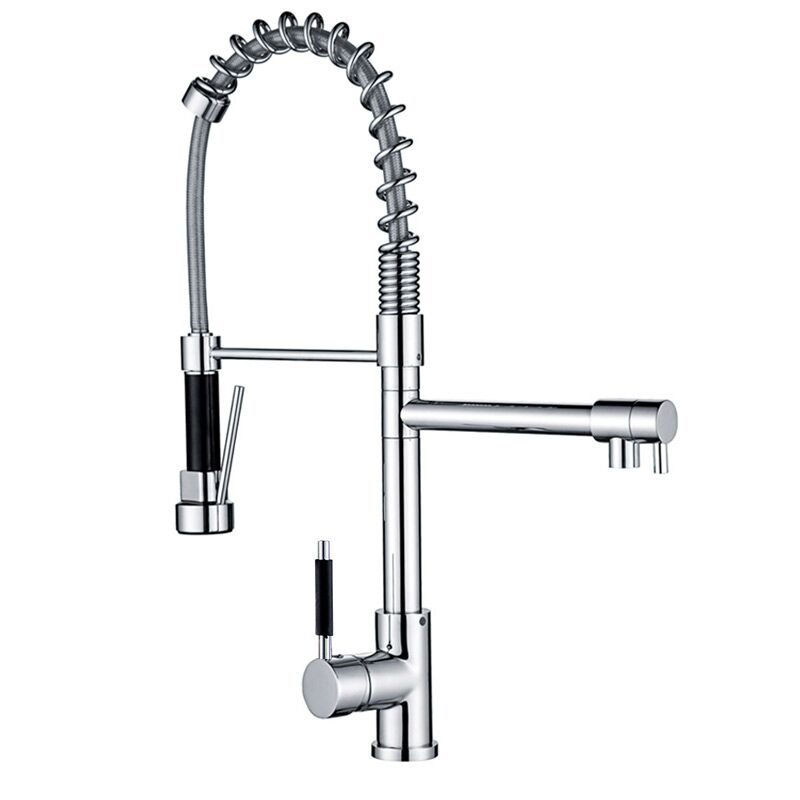 China faucets factory wholesale commercial solid brass single handle single lever pull down sprayer kitchen sink faucets faucet manufacturer factory price wholesale Superior quality chromeplate copper sink mixer tap single handle pull out kitchen faucets China faucets factory wholesale commercial solid brass single handle single lever pull down sprayer kitchen sink faucets